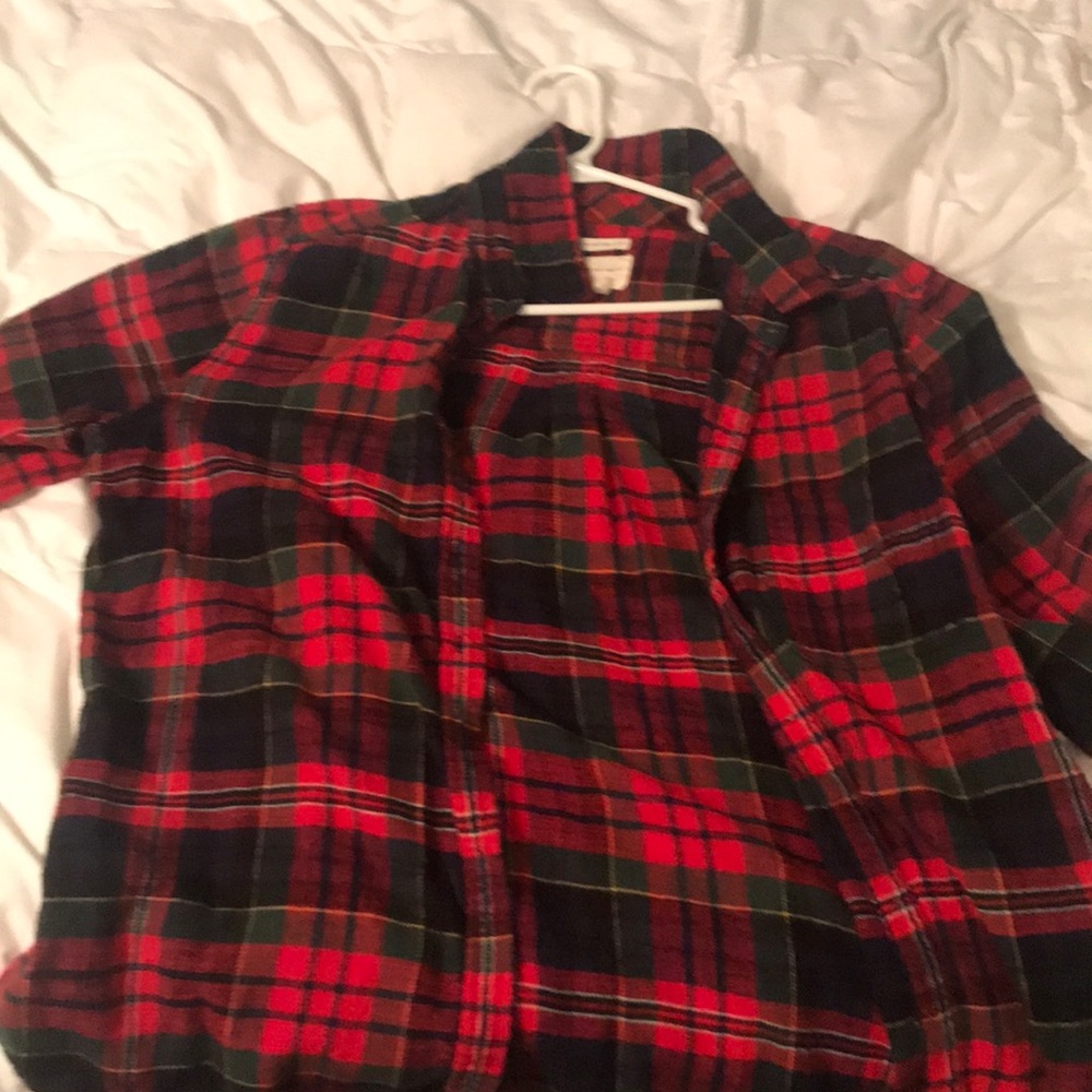 flannel button down